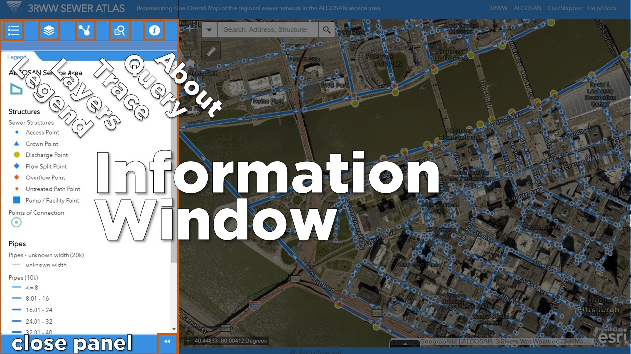 Sewer Atlas Information Window